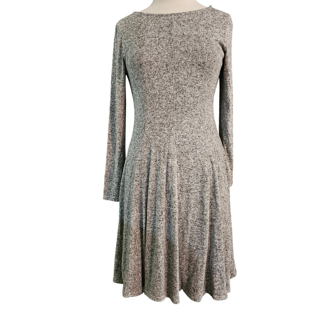 Anthropologie Dolan Piper Dress Size M Long Sleeve Heathered Gray #171048